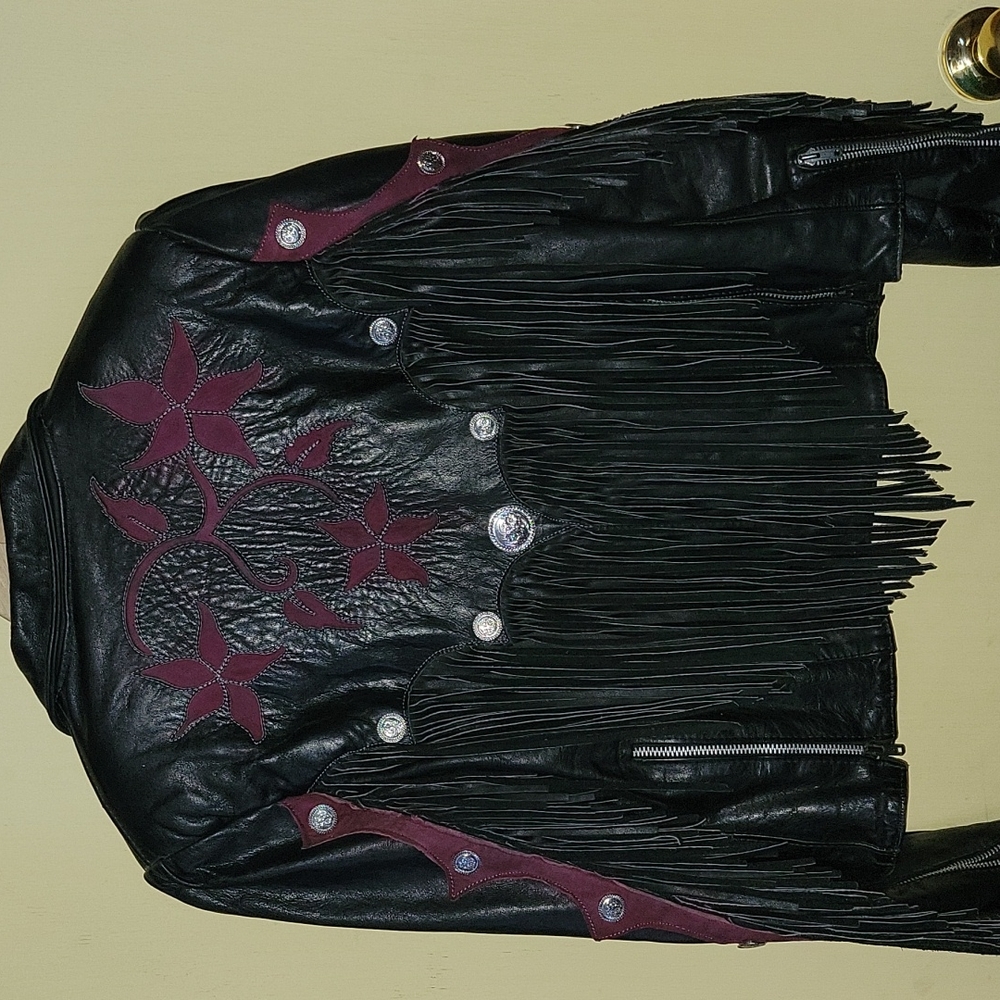 Gypsy Lether bikers jacket - Picture 2 of 8